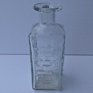Vintage 1975 Walker Deluxe Bourbon License Plate Decanter Bottle